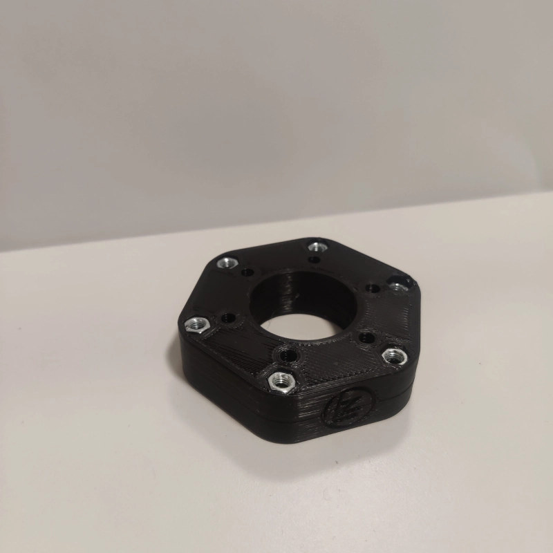 Piastra Adattatore Per Volante 70 Mm – Compatibile Con Logitech G25/G27, Per Momo, Sparco E Aftermarket (Ricambio CNC)